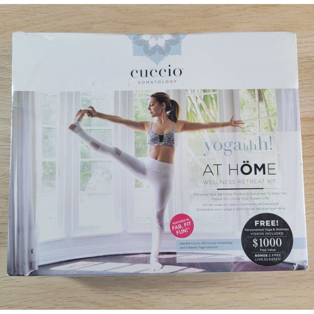 Cuccio Somatology At Home YOGAHHH Retreat Kit Milk Bath Balm Mist Yoga Video NEW